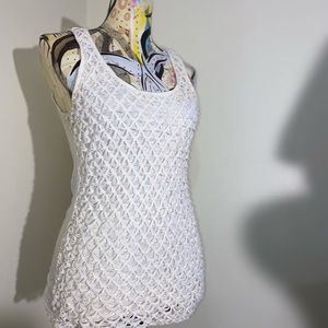 Y2k Crochet tank top 2000s. Size: M.